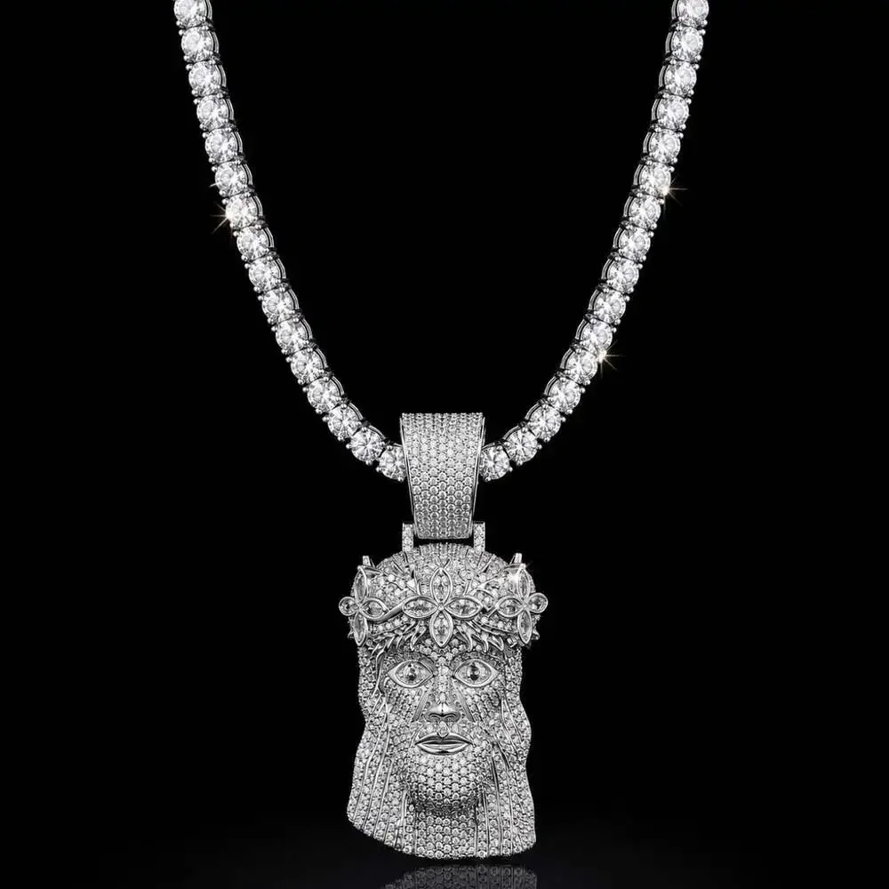 Jesus Pendant Tennis Chain 575 D